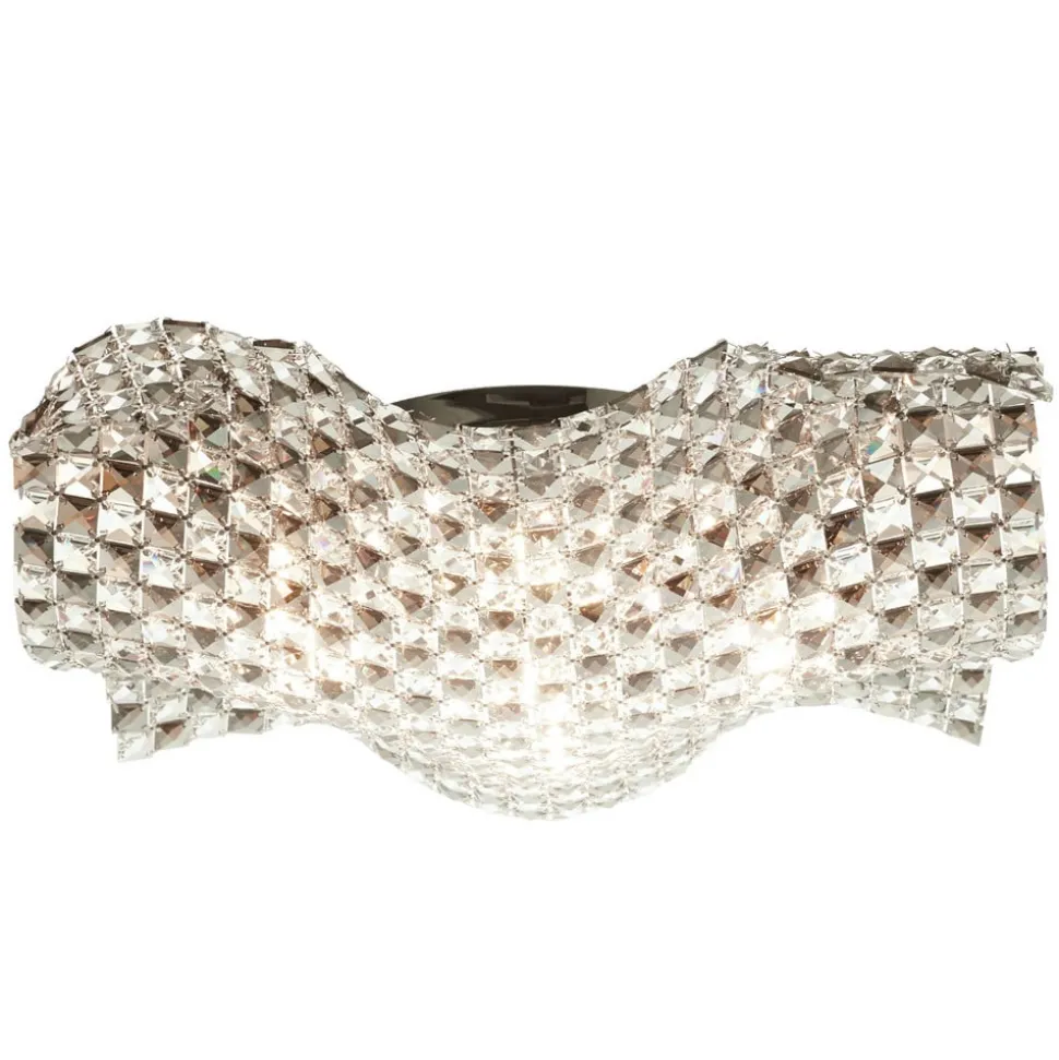 Plafondlamp Saten van kristal, 56 cm