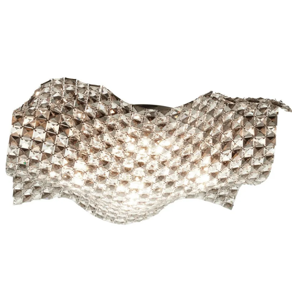 Plafondlamp Saten van kristal, 56 cm