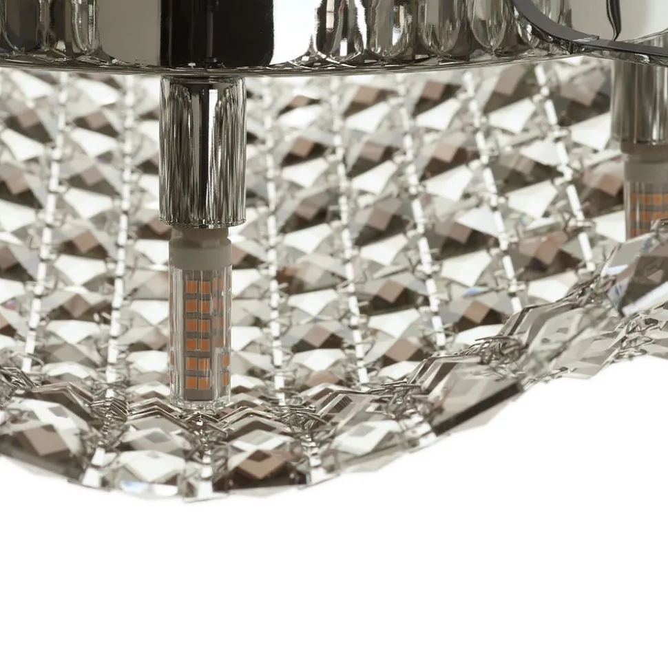 Plafondlamp Saten van kristal, 56 cm