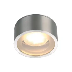 Plafondlamp SLV Rox, geborsteld aluminium, aluminium, Ø 12,5 cm
