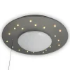 Plafondlamp Starlight met sterrenhemel, zilver