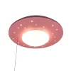 Plafondlamp Starlight met sterrenhemel, roze