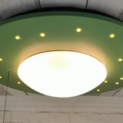 Plafondlamp Starlight met sterrenhemel, groen