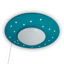 Plafondlamp Starlight met sterrenhemel, blauw