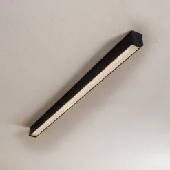Plafondlamp Straight grafiet 122 cm