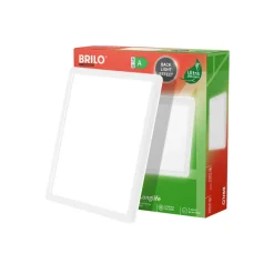 Plafondlamp Tava A, 29x29 cm, kunststof, wit