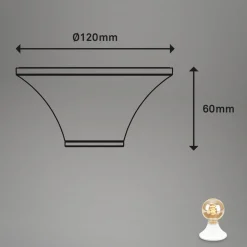 Plafondlamp Tepel voor de badkamer IP44 E27 wit