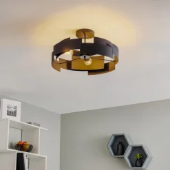 Plafondlamp Tori, zwart