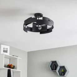 Plafondlamp Tori, zwart