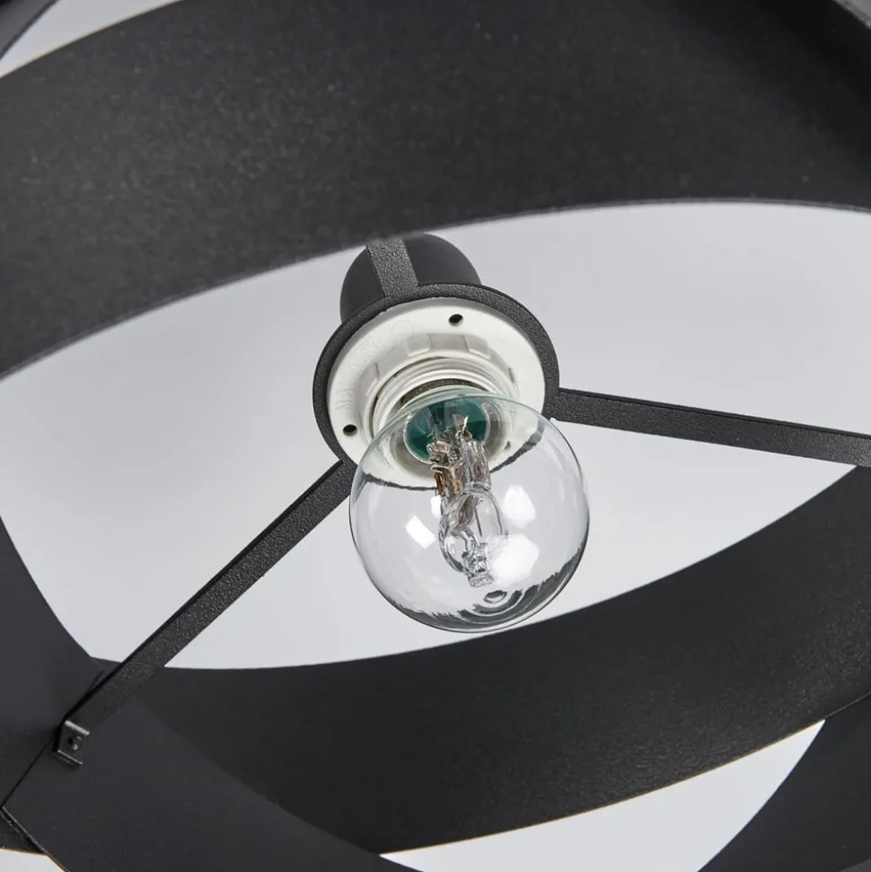 Plafondlamp Tornado zwart 3-lamps