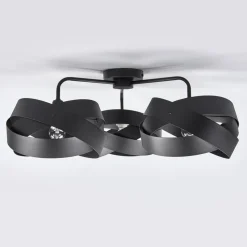 Plafondlamp Tornado zwart 3-lamps