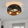Plafondlamp Tornado zwart