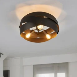 Plafondlamp Tornado zwart