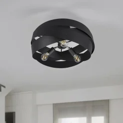 Plafondlamp Tornado zwart