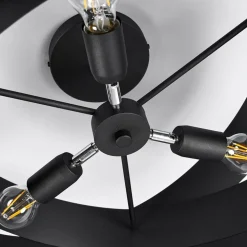 Plafondlamp Tornado zwart