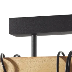 Plafondlamp Townshend 5 met 3 kooikappen