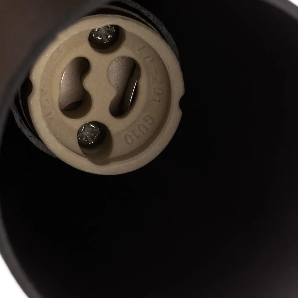 Plafondlamp Tube in cilindervorm, zwart