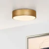 Plafondlamp Unar, goud mat, Ø 20 cm