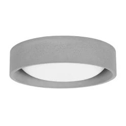 Plafondlamp Uno, grijs, beton, Ø 27 cm, GX53