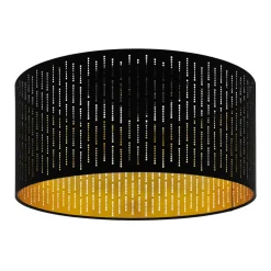 Plafondlamp Varillas in zwart/goud