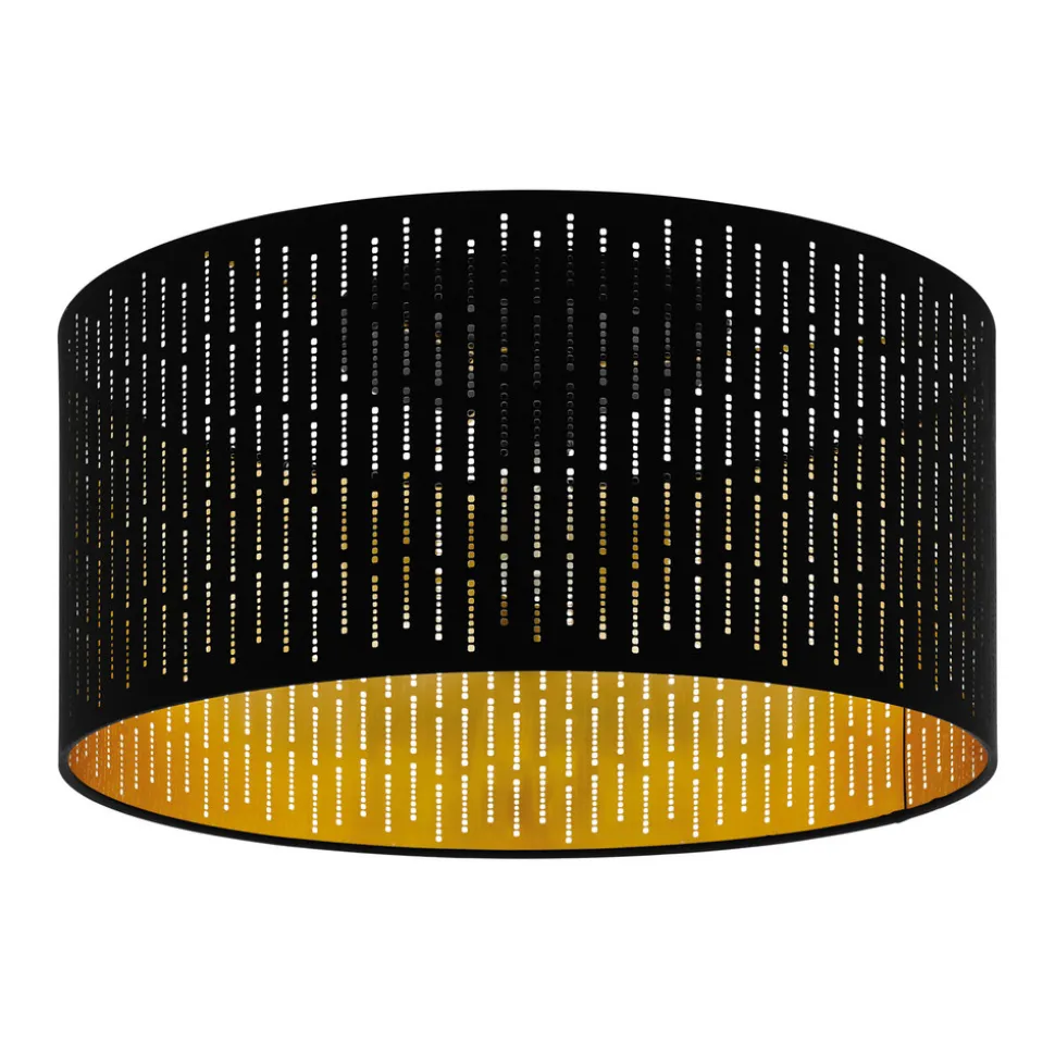Plafondlamp Varillas in zwart/goud