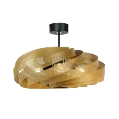 Plafondlamp Vento, goudkleurig, Ø 60 cm