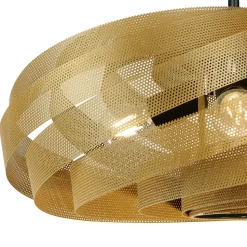 Plafondlamp Vento, goudkleurig, Ø 60 cm