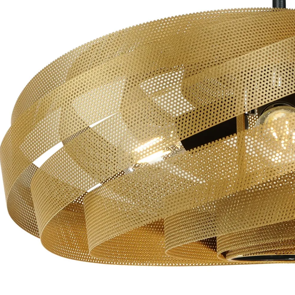 Plafondlamp Vento, goudkleurig, Ø 60 cm