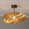Plafondlamp Vento, goudkleurig, Ø 50 cm