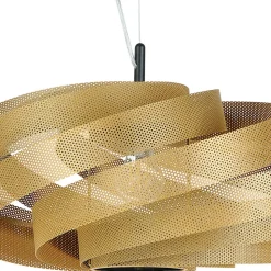 Plafondlamp Vento, goudkleurig, Ø 50 cm