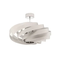 Plafondlamp Vento, wit, Ø 60 cm, metaal, E27