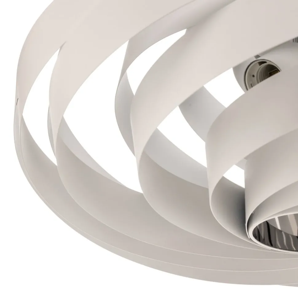 Plafondlamp Vento, wit, Ø 60 cm, metaal, E27