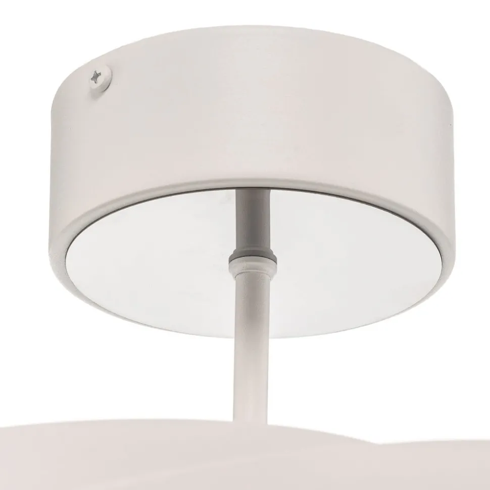 Plafondlamp Vento, wit, Ø 60 cm, metaal, E27