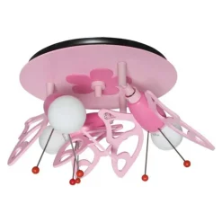 Plafondlamp Vlinder voor kinderkamer, 3-lamps