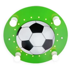 Plafondlamp Voetbal, 4-lamps donkergroen-wit