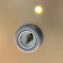 Plafondlamp wolk, goud, 5-lamps, 20 LED punt