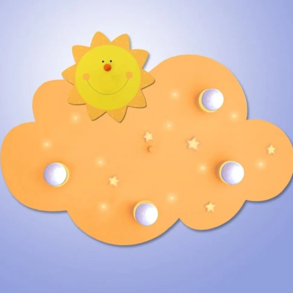 Plafondlamp Wolke SONNE met LED's