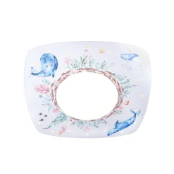 Plafondlamp zeedieren, 58 cm, kleurrijk, MDF hout