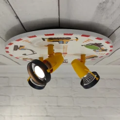 Plafondspot Baustelle, 3-lamps