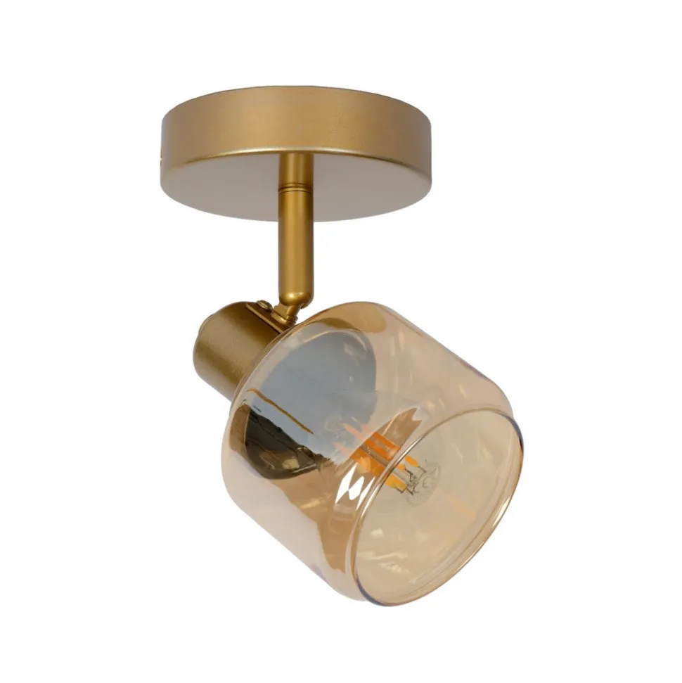 Plafondspot Bjorn, 1-lamp, goud/messing