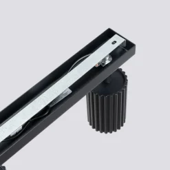 Plafondspot carbon, zwart, lengte 45 cm, aluminium, 3-lamps.