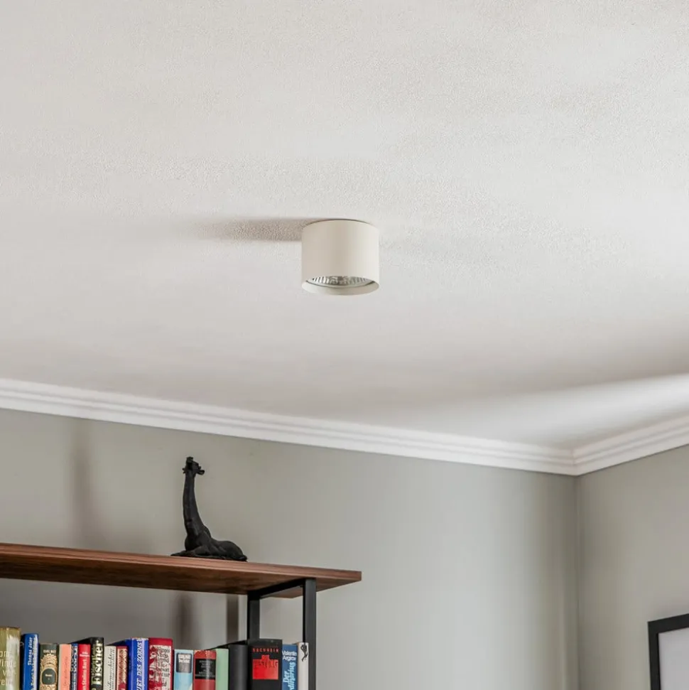 Plafondspot Chloe vast, beige