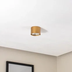 Plafondspot Chloe vast, goud