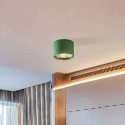 Plafondspot Chloe vast, groen