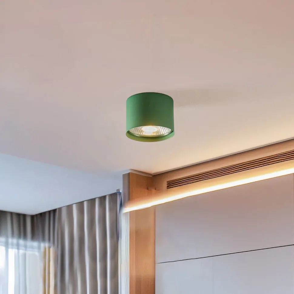 Plafondspot Chloe vast, groen