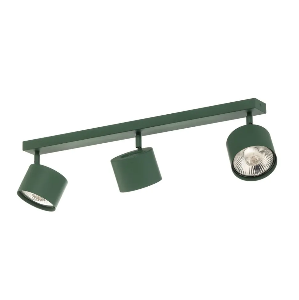 Plafondspot Chloe verstelbaar 3-lamps, groen