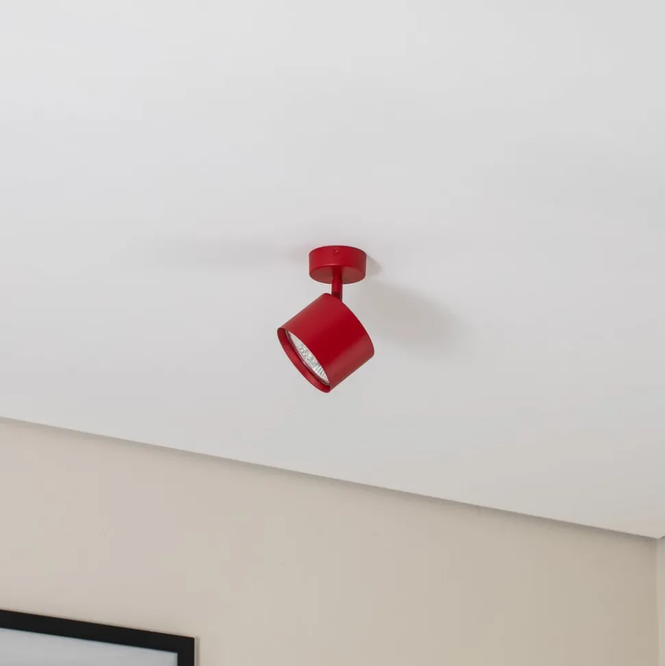 Plafondspot Chloe verstelbaar 1-lamp, rood