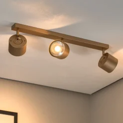 Plafondspot Chloe verstelbaar 3-lamps, goud