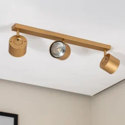 Plafondspot Chloe verstelbaar 3-lamps, goud