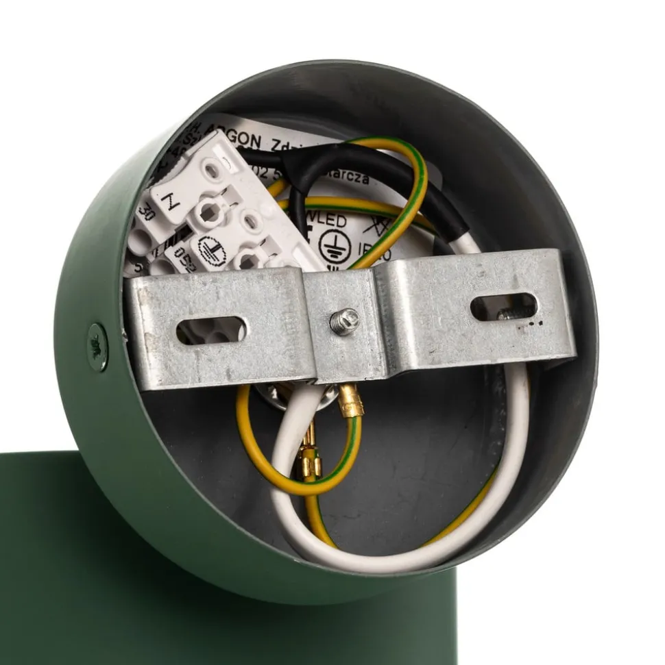 Plafondspot Chloe, verstelbaar, groen, metaal, GU10, 13,5 cm